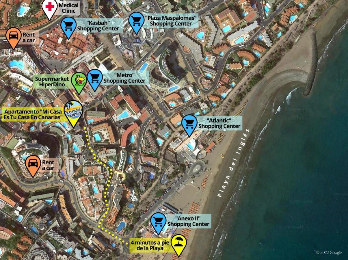 Playa Del Ingles, 4 Min A Pie De La Playa Lägenhet Maspalomas  Exteriör bild